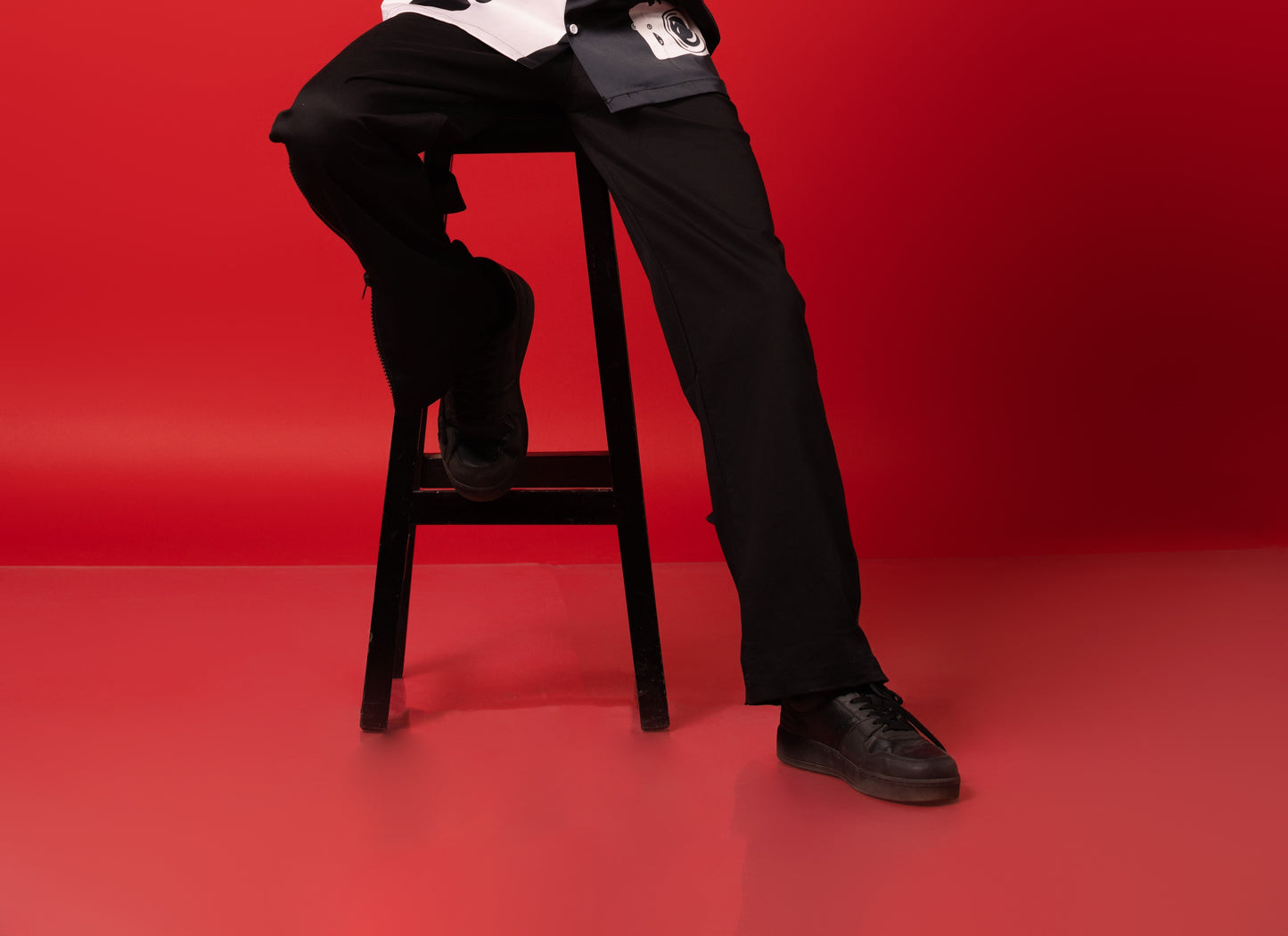 Black Baggy Zipper Pants - ORE OFE