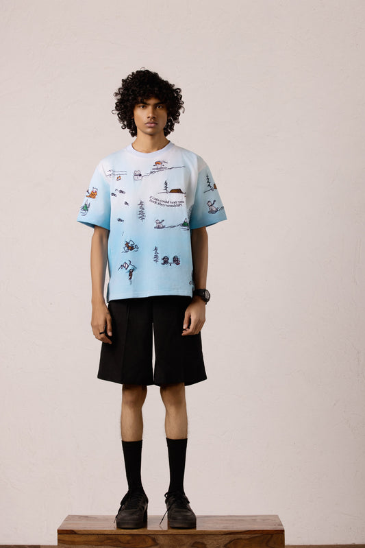 Snowy Dreams Oversized T-shirt - ORE OFE