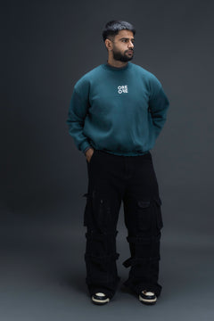 Contrast Sweatshirt Green - Men