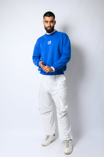 Contrast Sweatshirt Blue - ORE OFE