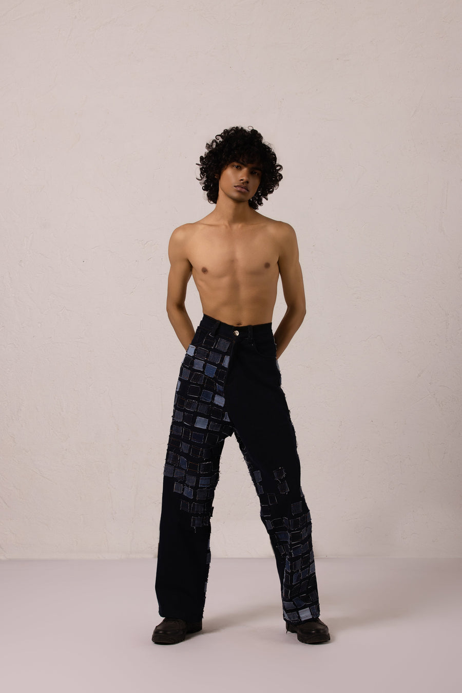 Couture Patch Denim Pants - Limited Edition