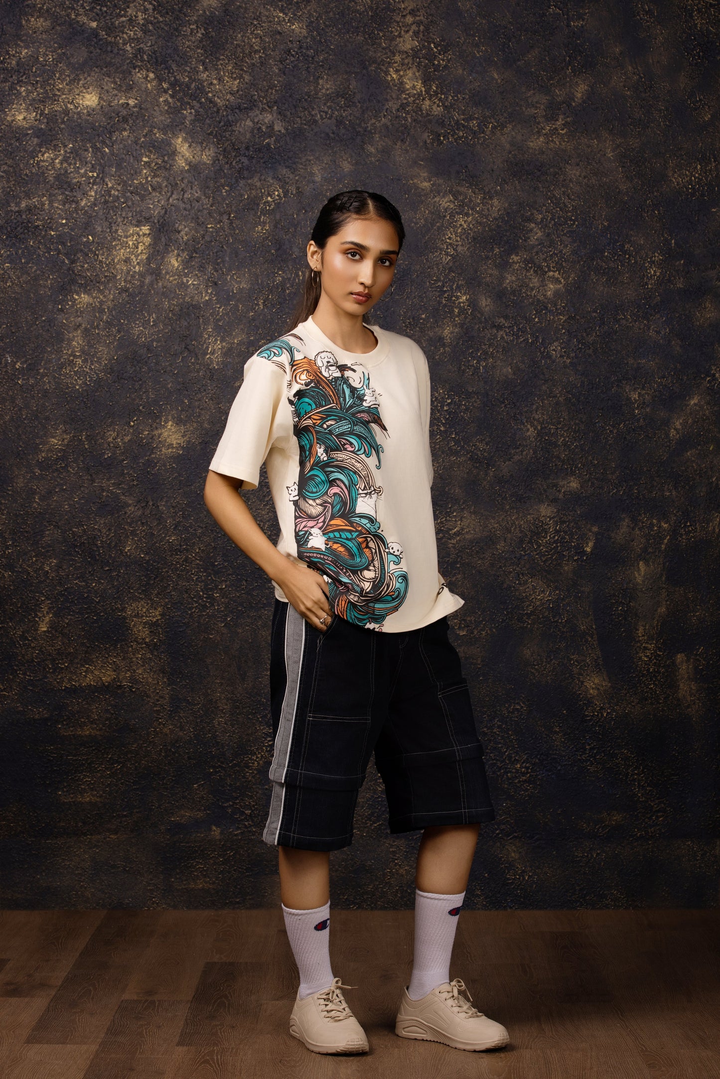 Forest Fur Oversized T-shirt - ORE OFE