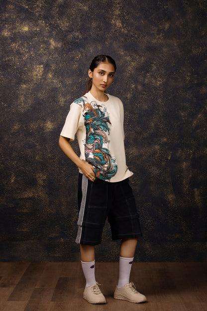 Forest Fur Oversized T-shirt - ORE OFE