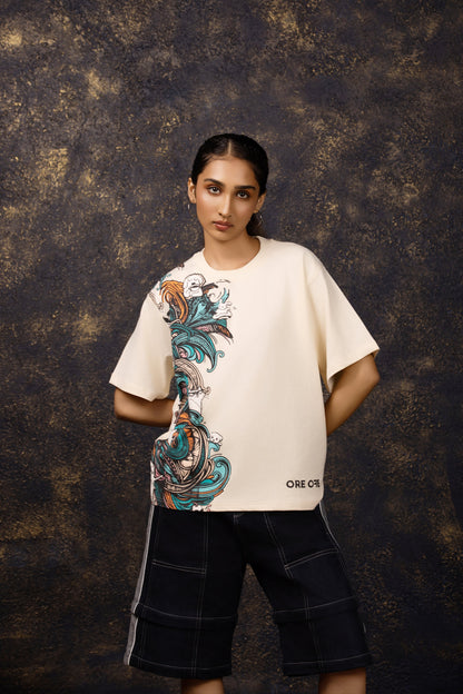 Forest Fur Oversized T-shirt - ORE OFE
