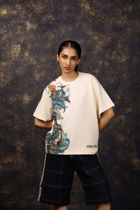 Forest Fur Oversized T-shirt - ORE OFE
