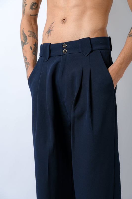 Korean trousers Navy - ORE OFE