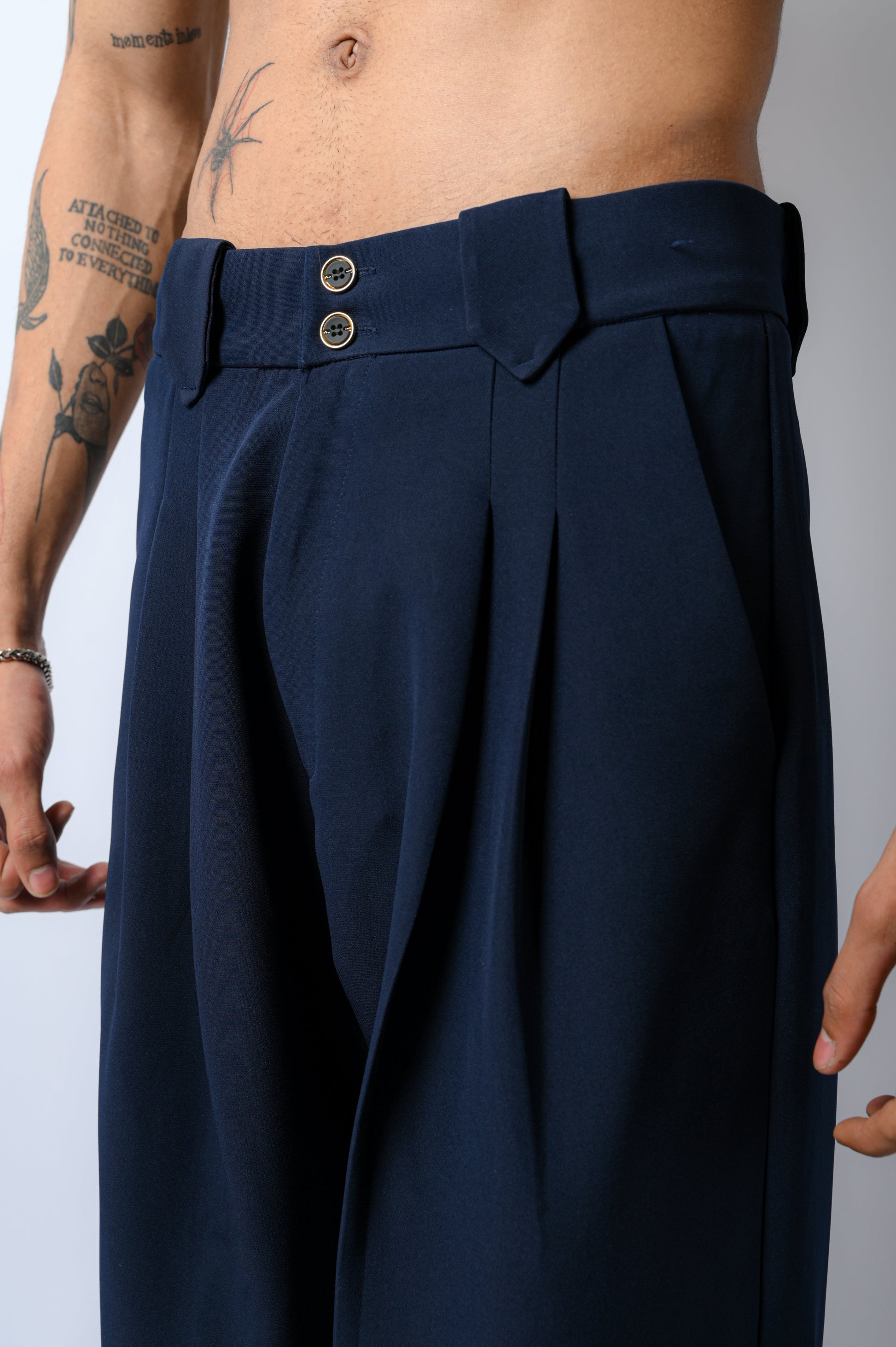 Korean trousers Navy - ORE OFE