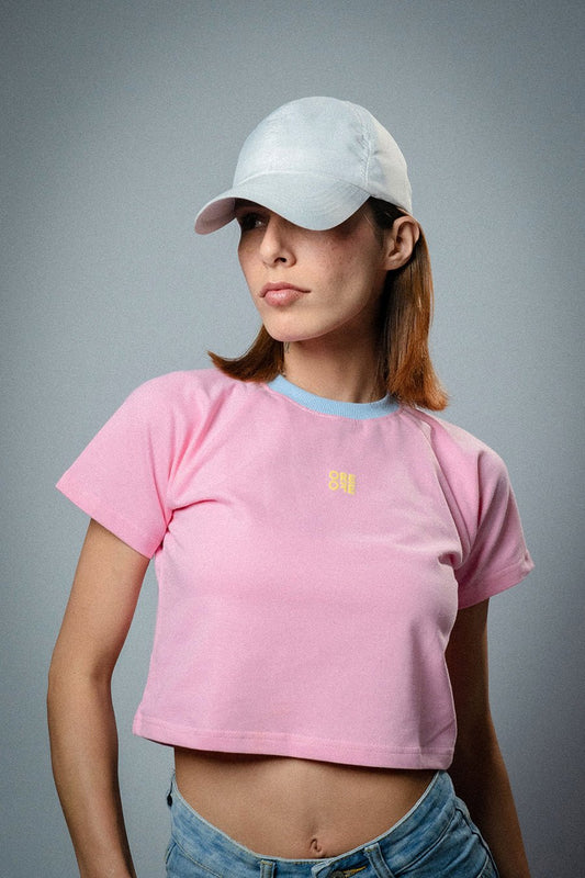 Pink basic crop top - ORE OFE