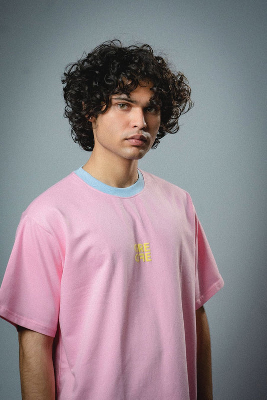 Pink basic Oversized T-shirt - ORE OFE