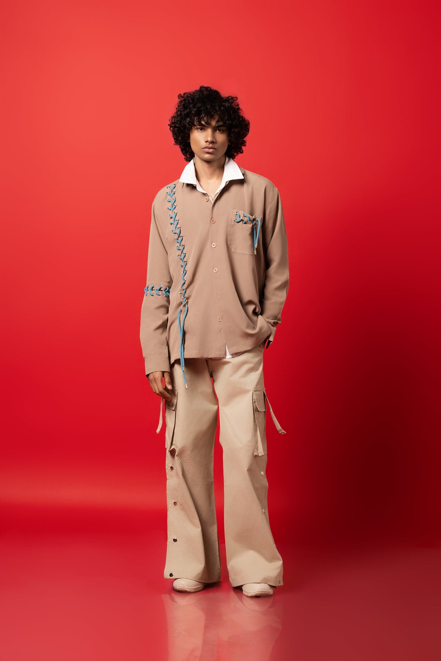Seoul Strings Beige Shirt - ORE OFE