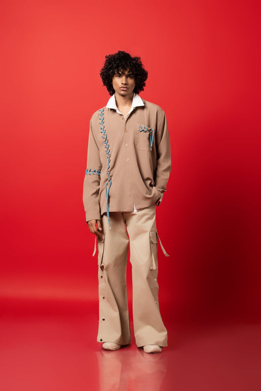 Seoul Strings Beige Shirt - ORE OFE