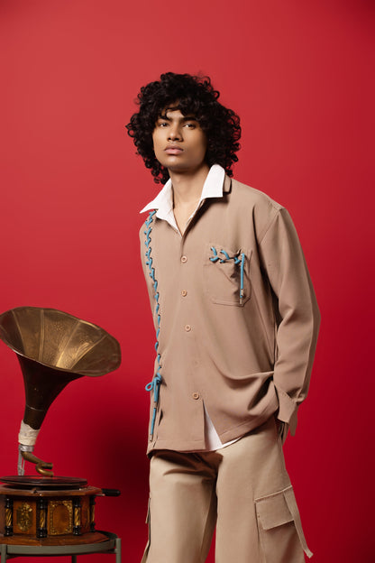 Seoul Strings Beige Shirt - ORE OFE