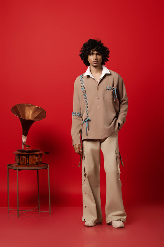 Seoul Strings Beige Shirt - ORE OFE