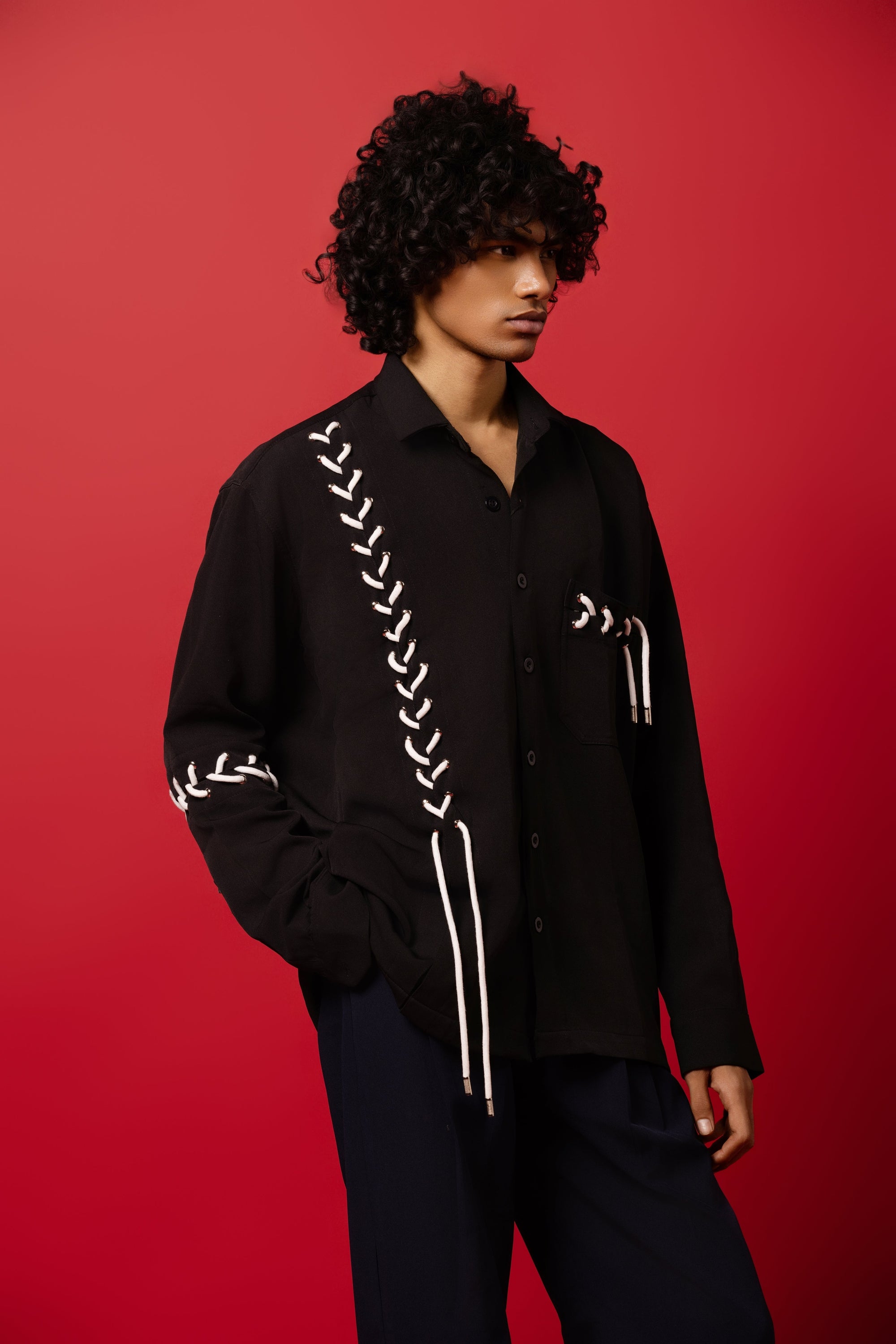 Seoul Strings Black Shirt - ORE OFE