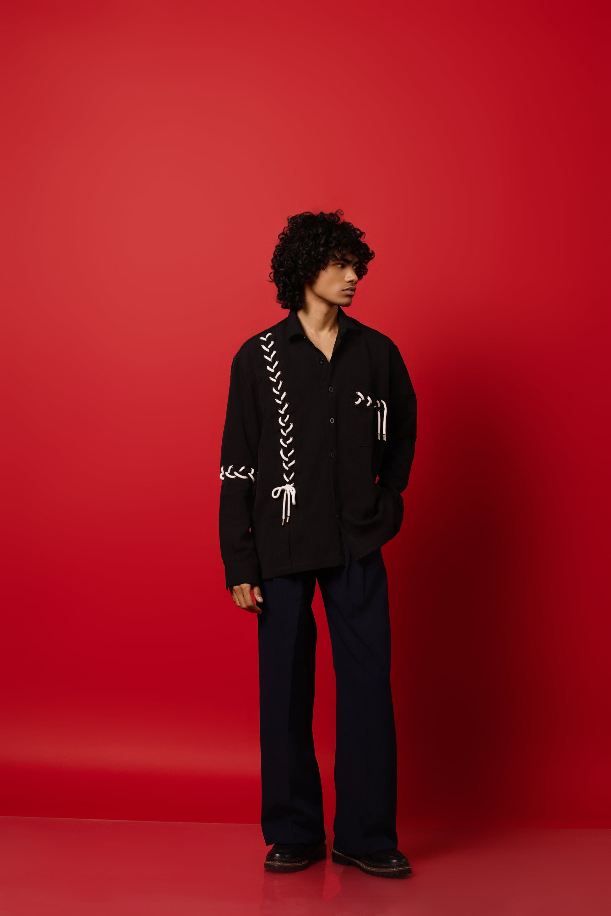 Seoul Strings Black Shirt - ORE OFE