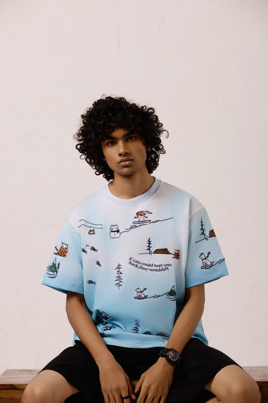 Snowy Dreams Oversized T-shirt - ORE OFE