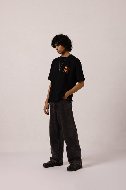 Xolotl Oversized T-shirt Black - ORE OFE