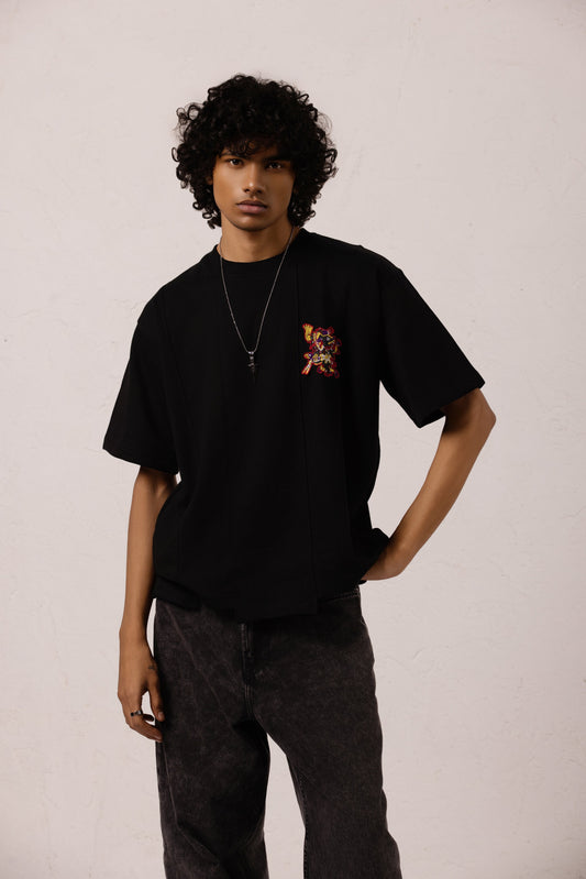 Xolotl Oversized T-shirt Black - ORE OFE