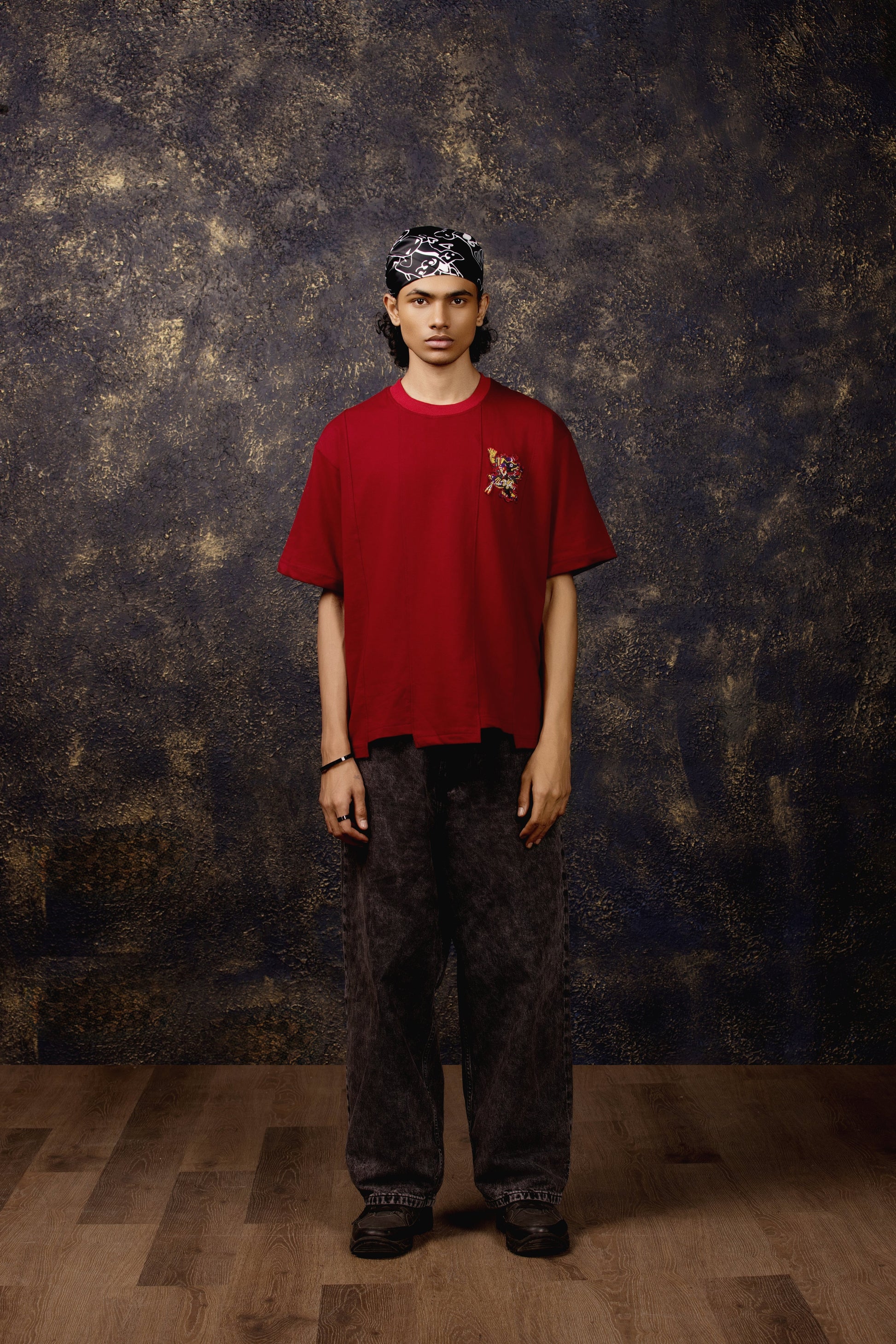 Xolotl Oversized T-shirt Maroon - ORE OFE
